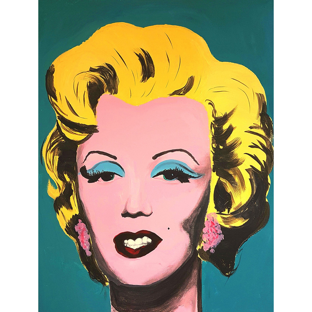 Paint "Turquoise Marilyn" by Andy Warhol