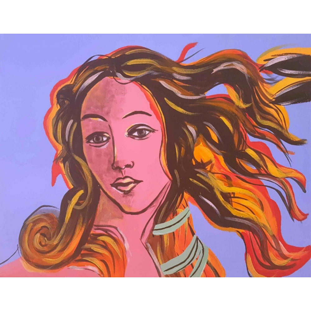 Paint "Birth Of Venus" by Andy Warhol