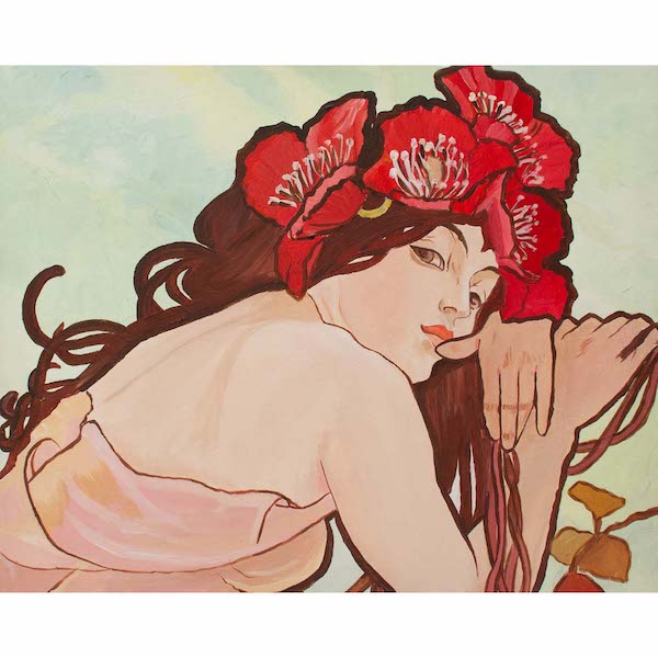 Paint "The Seasons - Summer" by Alphonse Mucha