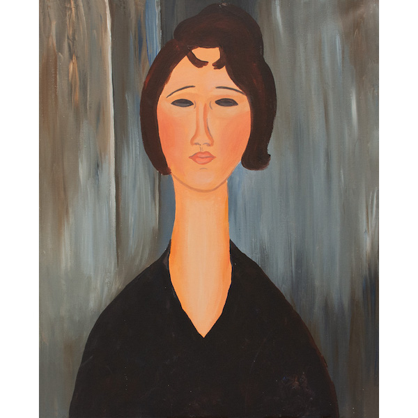 Paint "Portrait of a Young Woman" by Amedeo Modigliani