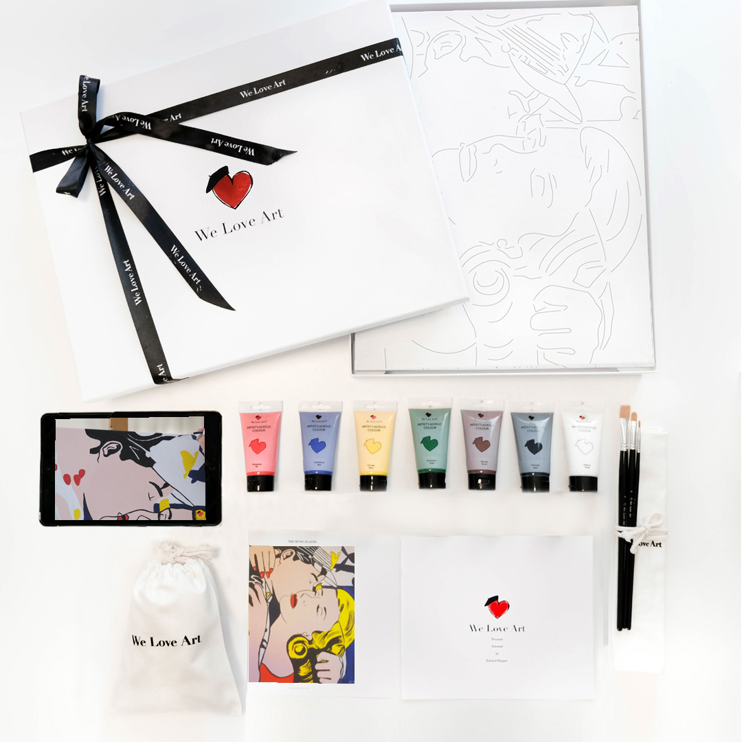 Paint "The Kiss" by Roy Lichtenstein - Image 2