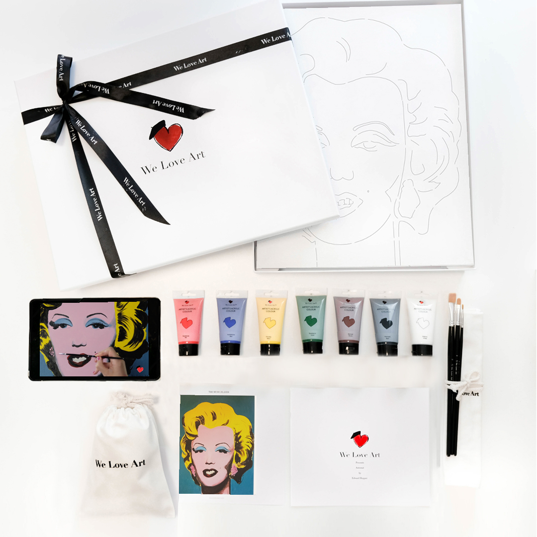 Paint "Turquoise Marilyn" by Andy Warhol - Image 2