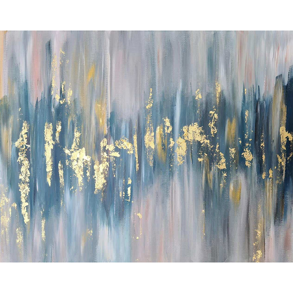 Paint "Abstract Art with Gold Leaf"