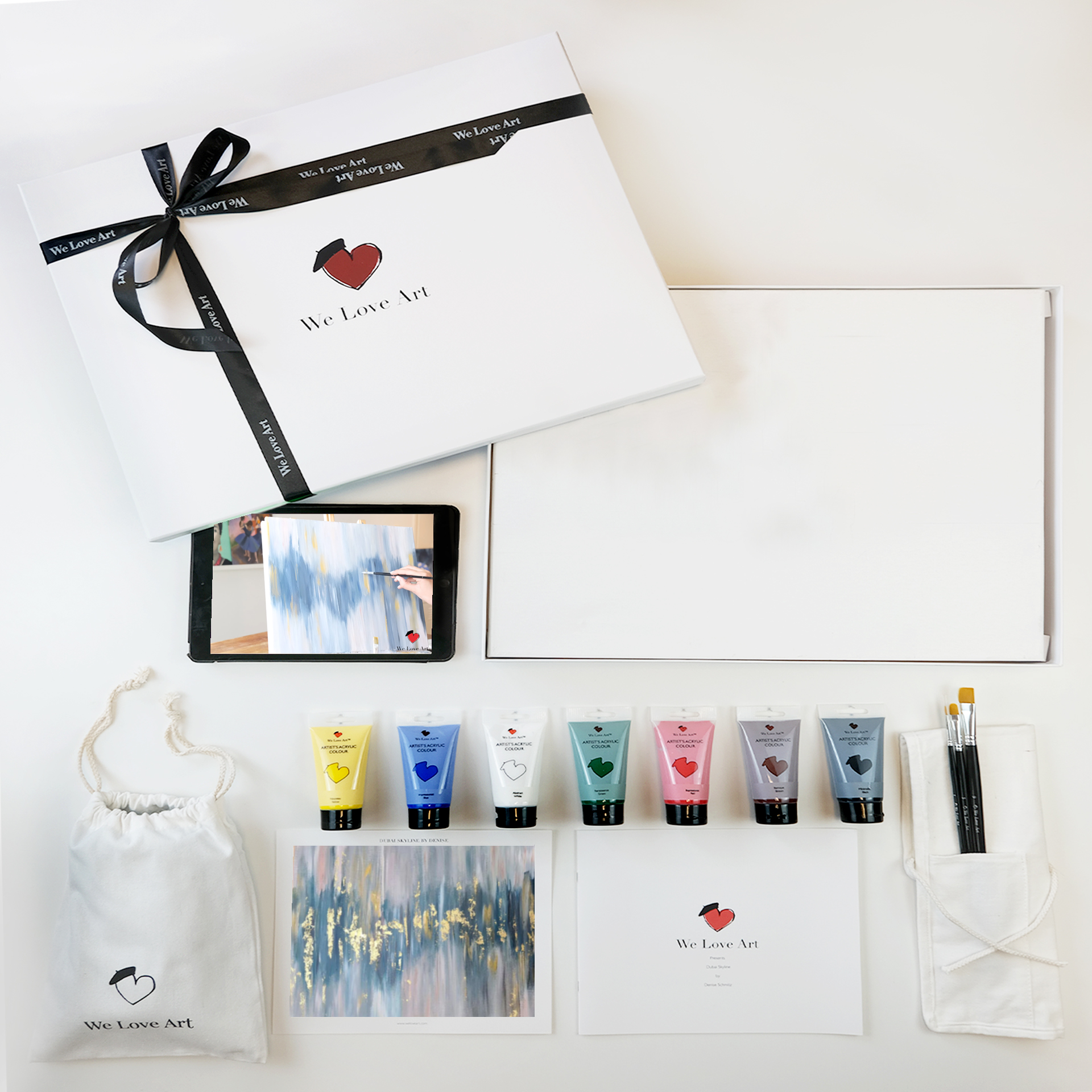 Paint "Abstract Art with Gold Leaf" - Image 2