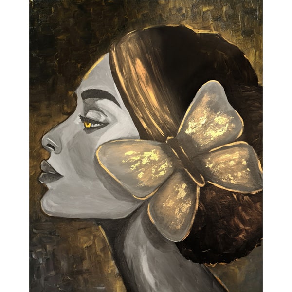 Paint "Girl with Butterfly"